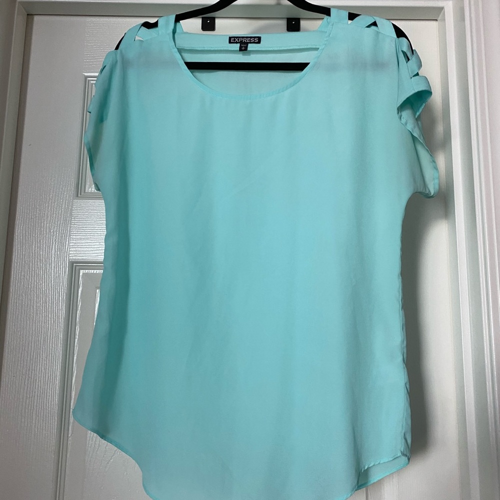Express Blue Blouse